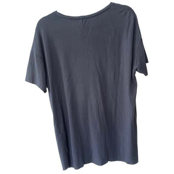 Excuse Me I Have To Go Be Awesome Short Sleeve T-Shirt black with pocket raw hem - Picture 4 of 5